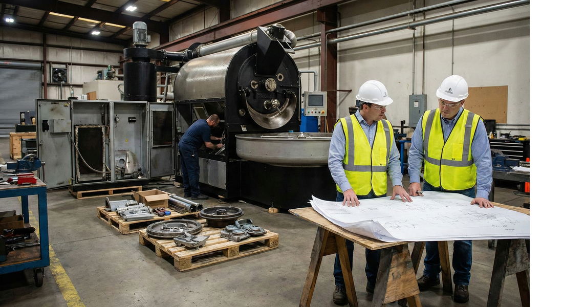 Referenz: Generalüberholter Probat R1500 – Retrofit & Custom-Installation